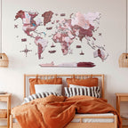 2d wooden world map