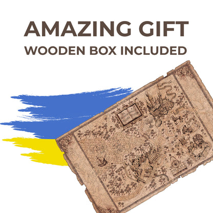 Wooden Jigsaw Puzzle Marauder's Map