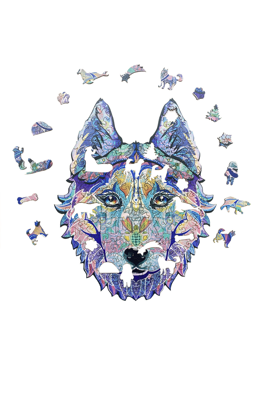 Wooden Jigsaw Puzzle Husky L