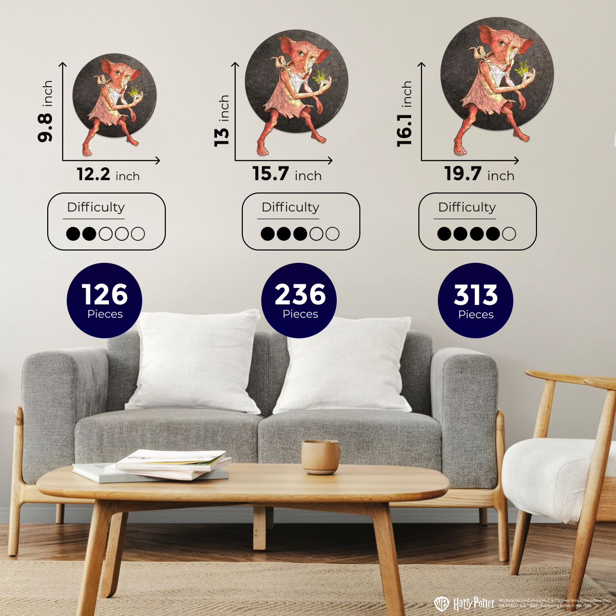 Wooden jigsaw puzzle Harry Potter Dobby™