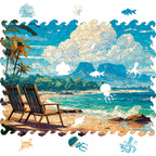 Wooden Jigsaw Puzzle Sea view