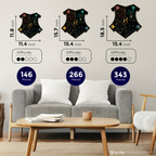 Дерев'яний класичний пазл Гаррі Поттер Хогвортс™ (чорний)