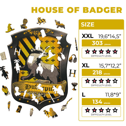 Wooden Jigsaw Puzzle House of Badger