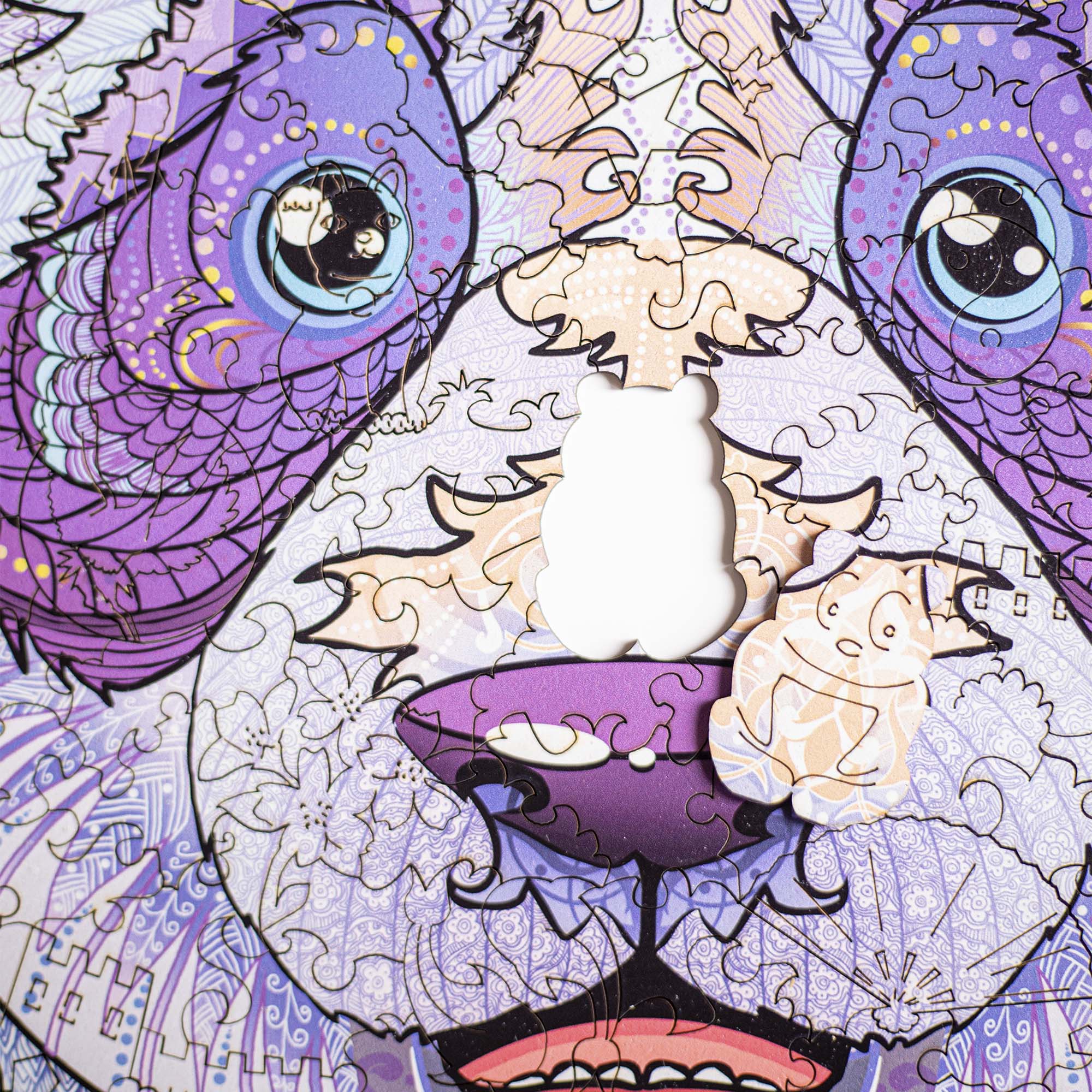 Дерев'яний пазл Панда