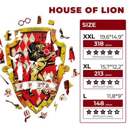 Wooden Jigsaw Puzzle House of Lion