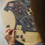 Дерев'яний класичний пазл Гаррі Поттер Хогвортс™ (чорний)