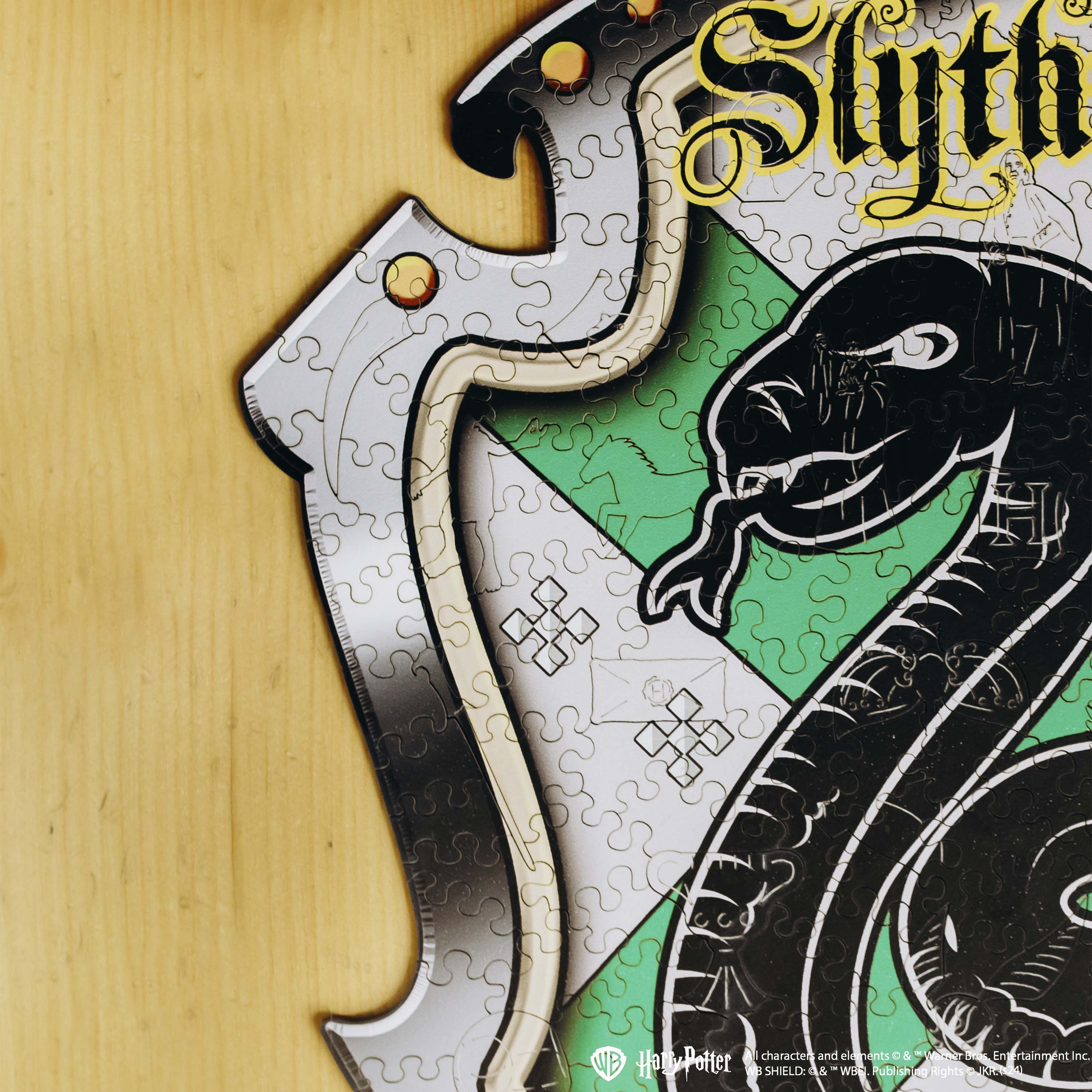 Дерев'яний пазл Гаррі Поттер Слизерин™