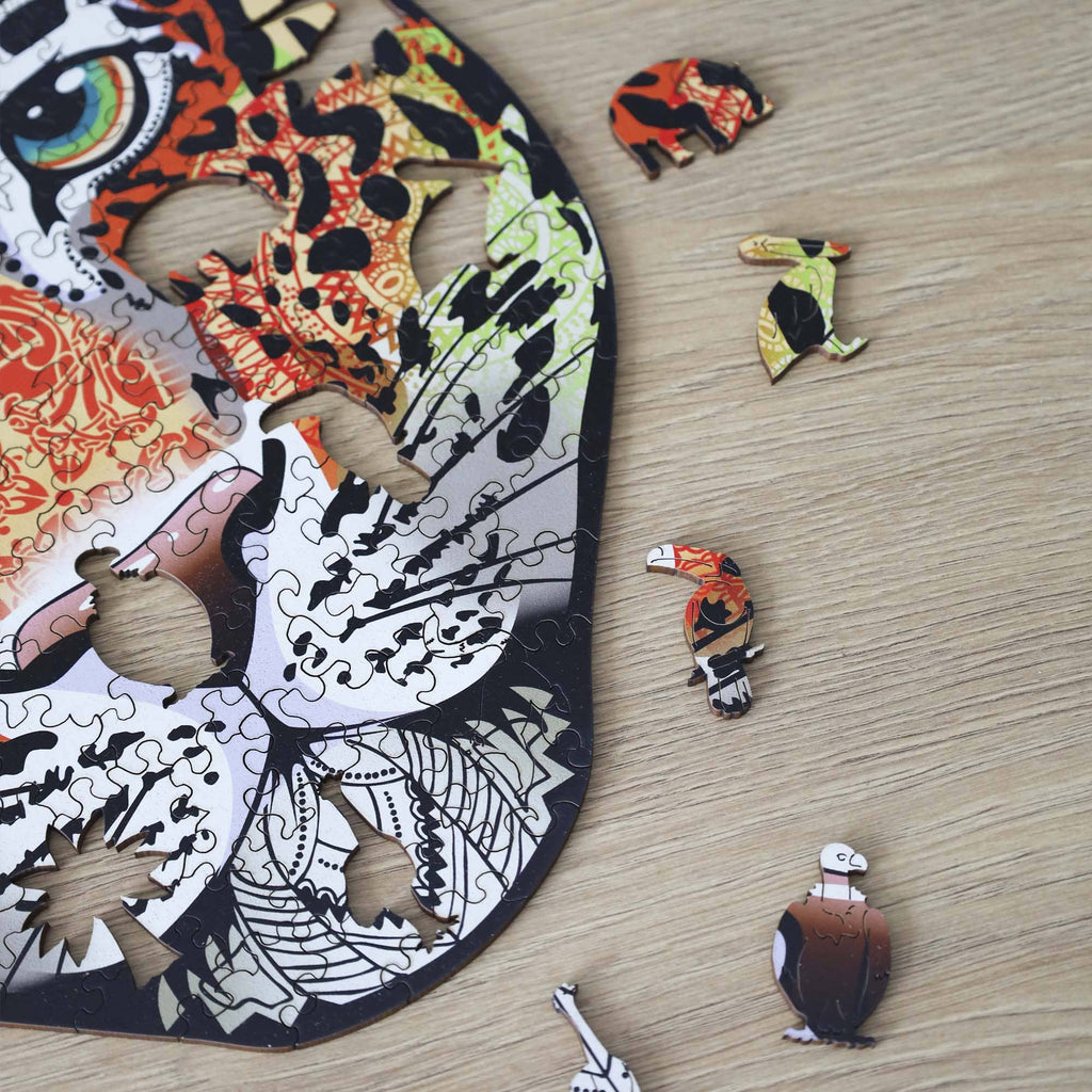 Дерев'яний пазл Леопард