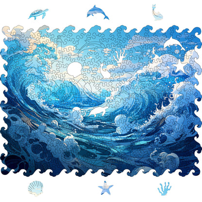 Wooden Jigsaw Puzzle Water