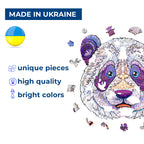 Дерев'яний пазл Панда