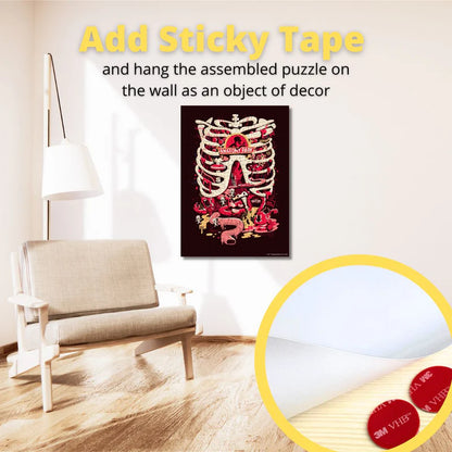 Wooden jigsaw maze puzzle Rick&Morty™ Anatomy Park