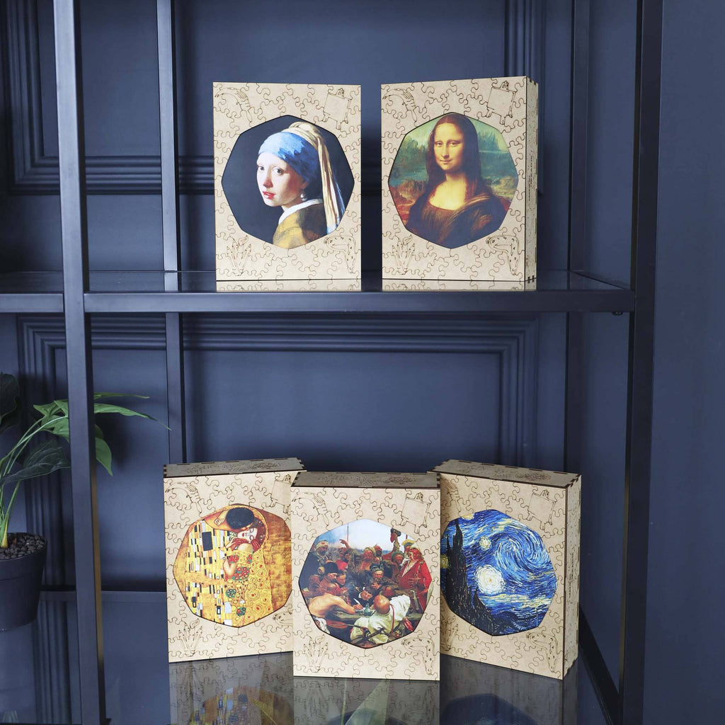 Дерев'яний пазл "Дівчина з перловою сережкою" (Йоганнес Вермеер)