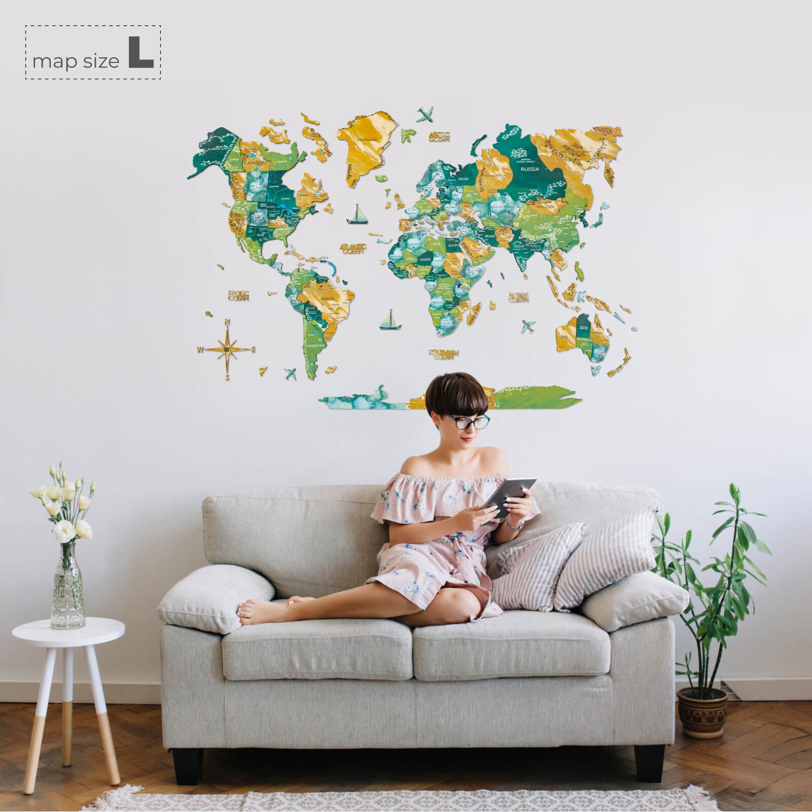 colorful 3d wall art