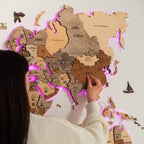 light up map of the world