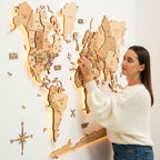 light up world map