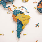 light up world map