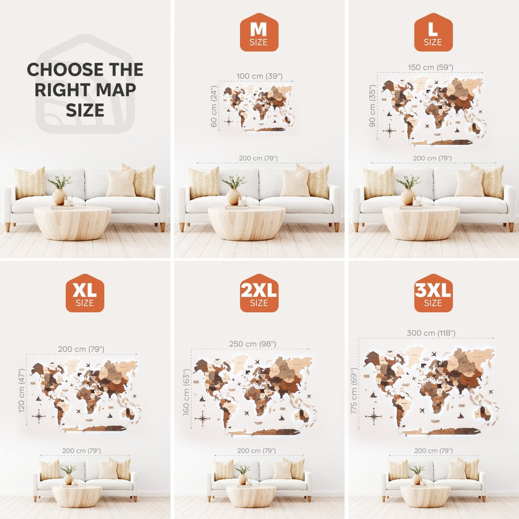 light up map of the world