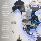 light up map of the world