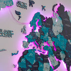 light up world map