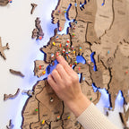 light up world map