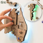 light up wooden world map