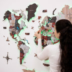 light up world map