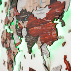 light up world map