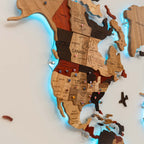 wooden map