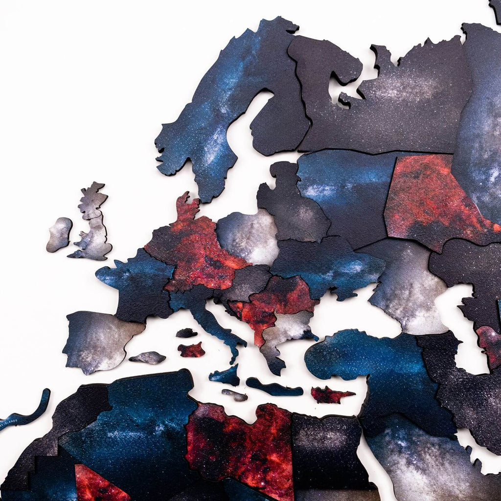 wooden colored world map