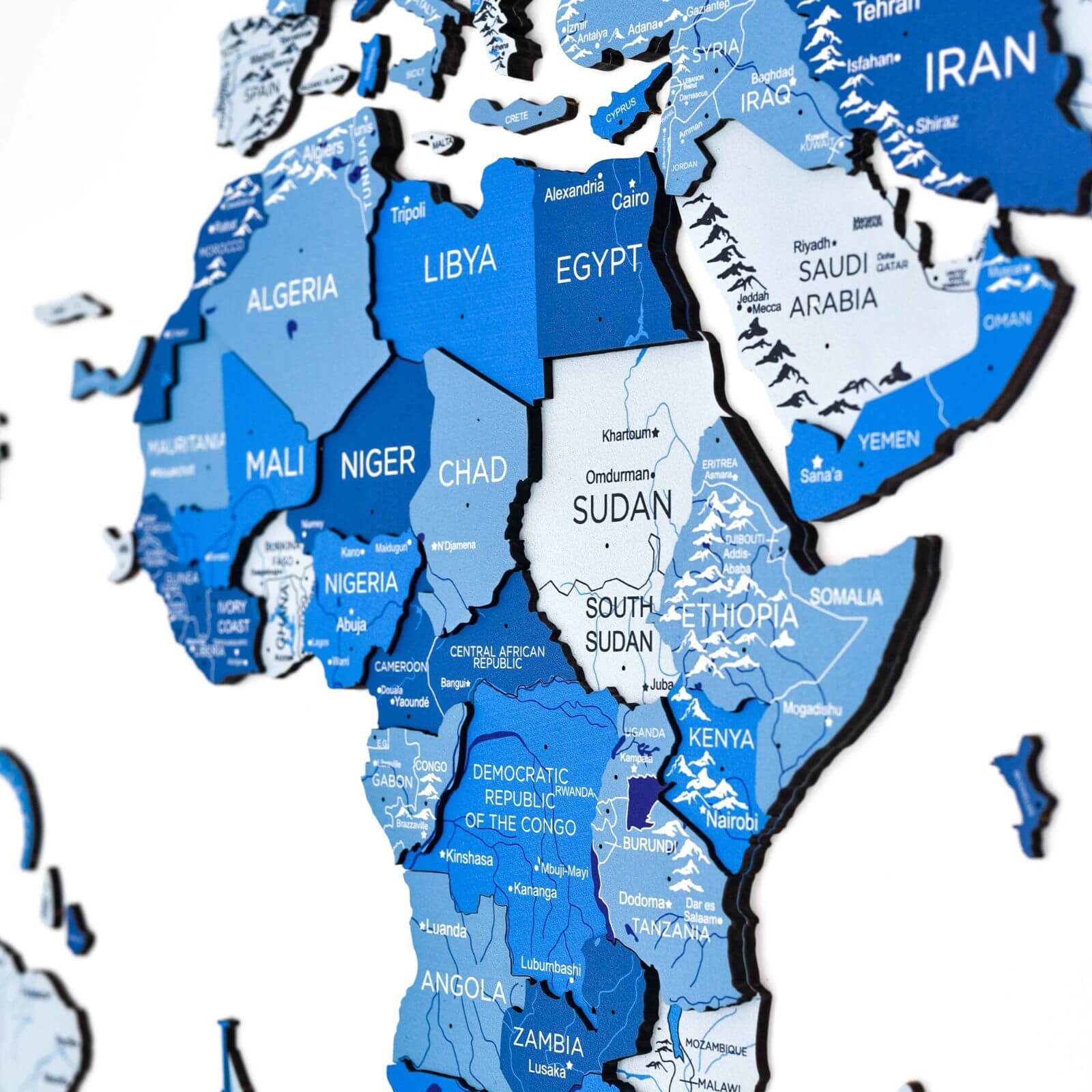 azure blank map