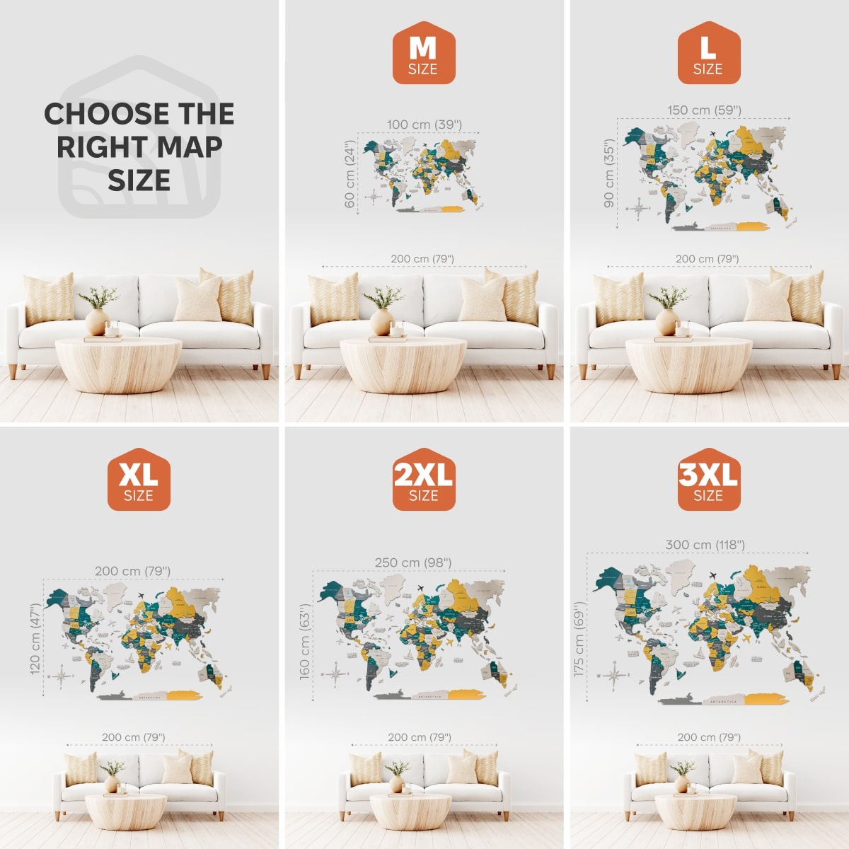map of the world in color