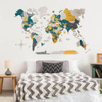 colorful 3d wall art