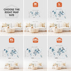 world map painted