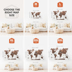wooden map