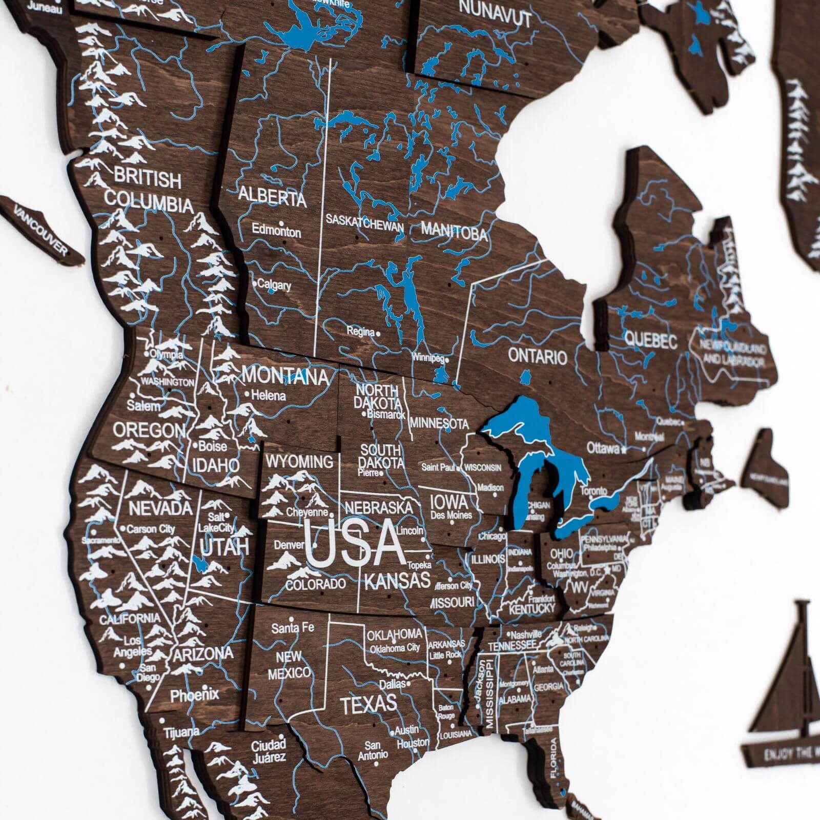 world walnut map