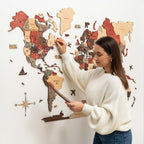 map of the world in color