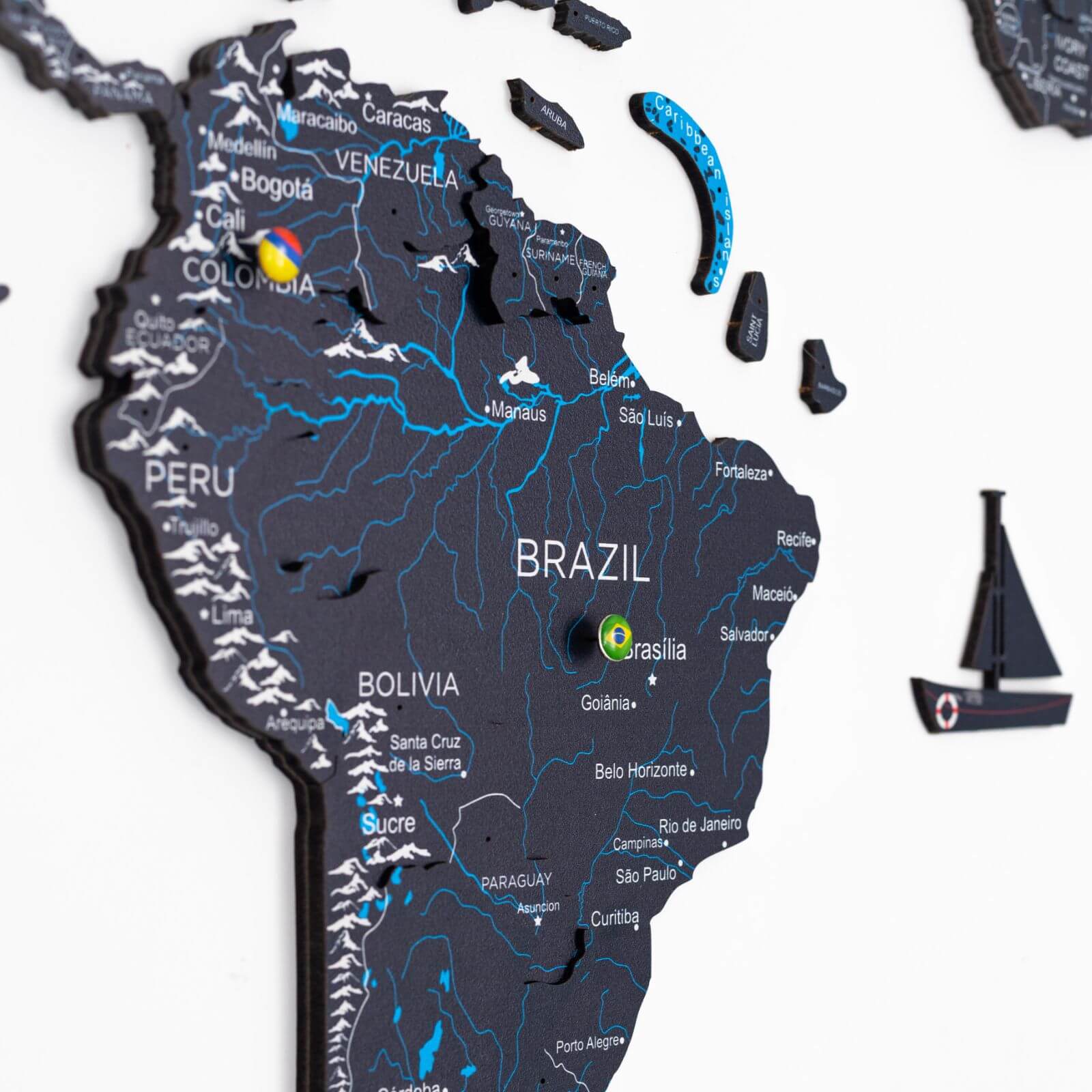 black world map
