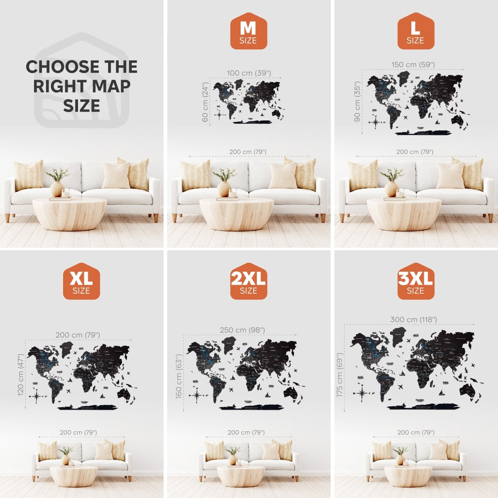 black world map