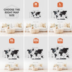 black world map