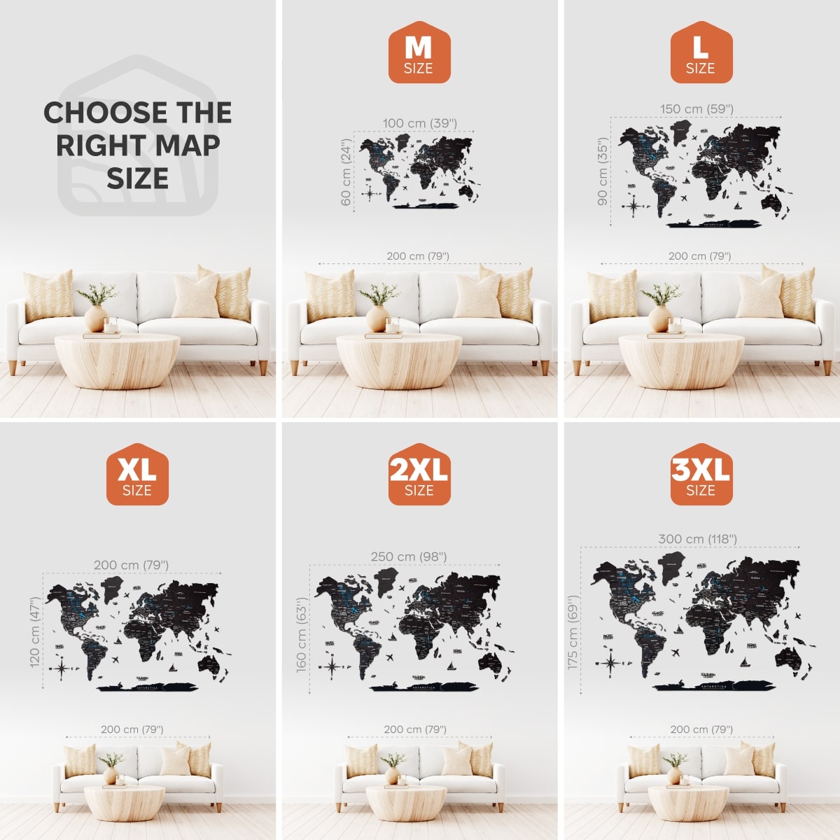 black world map