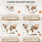 enjoy wooden map