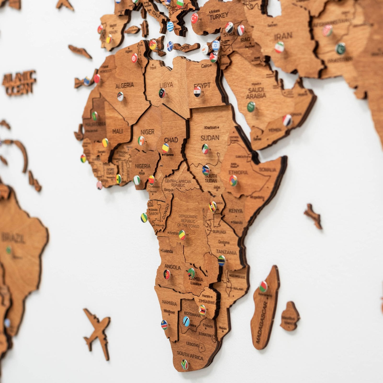 world wooden map puzzle