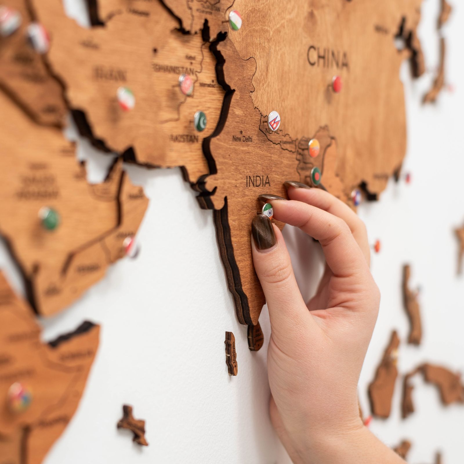 world map puzzle 3d