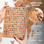 wooden 3d map blank