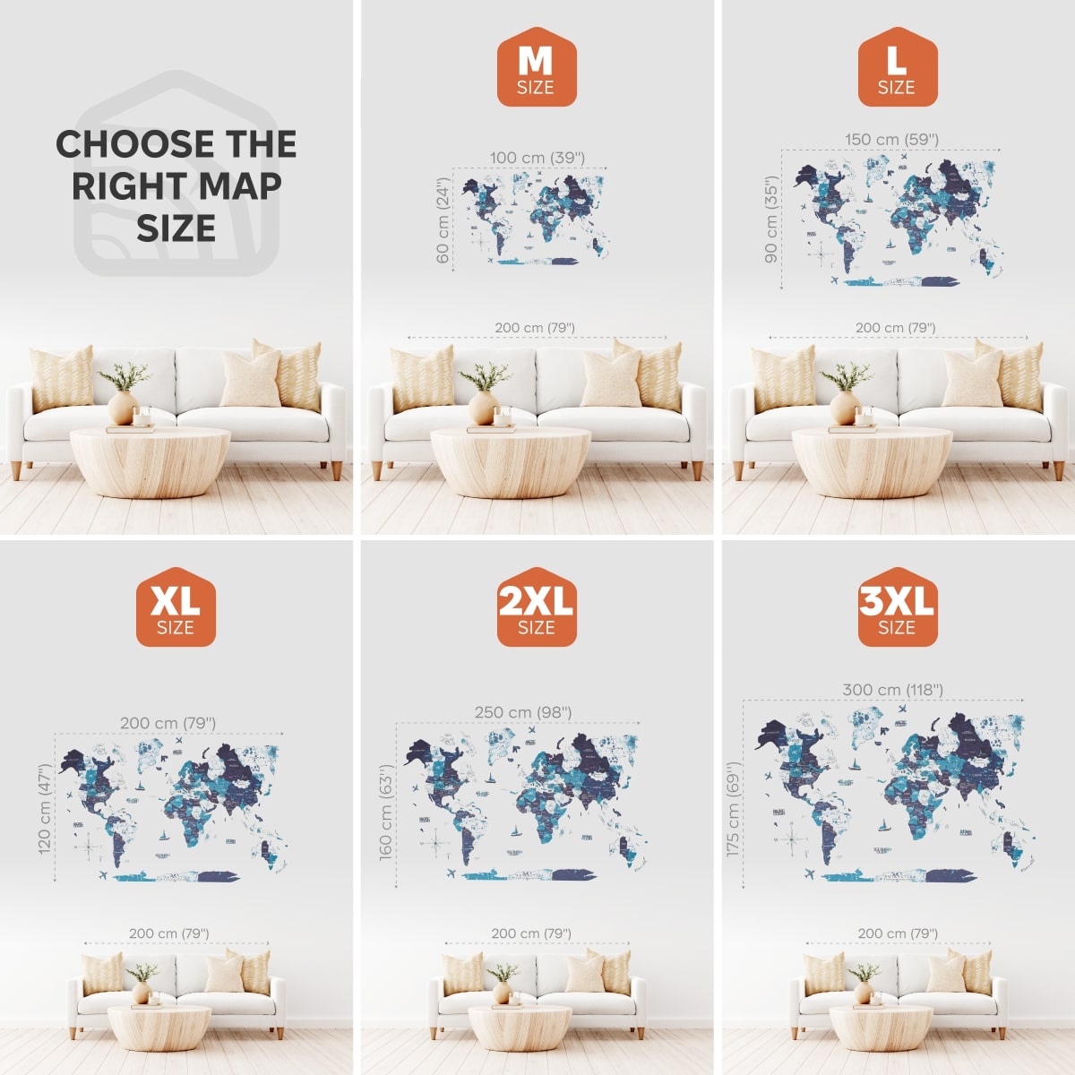 3 d colored world country map