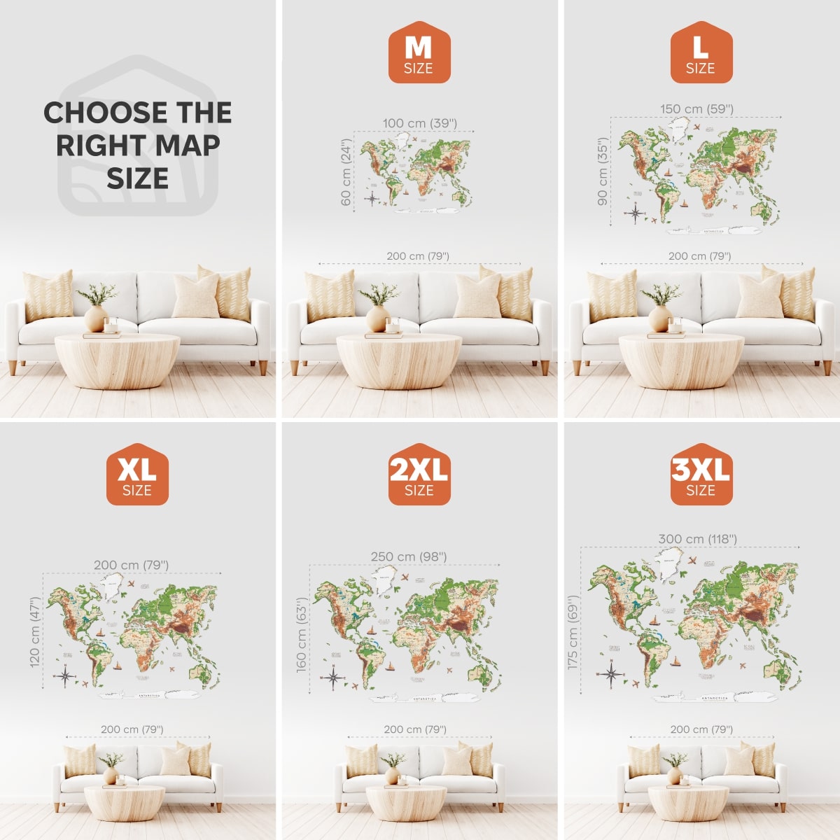 world map colorful art