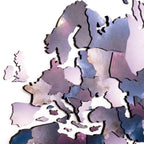colored world map for wall
