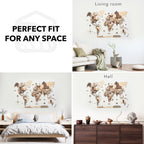 3D Wooden World Map Smokey