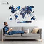 map of the world in color