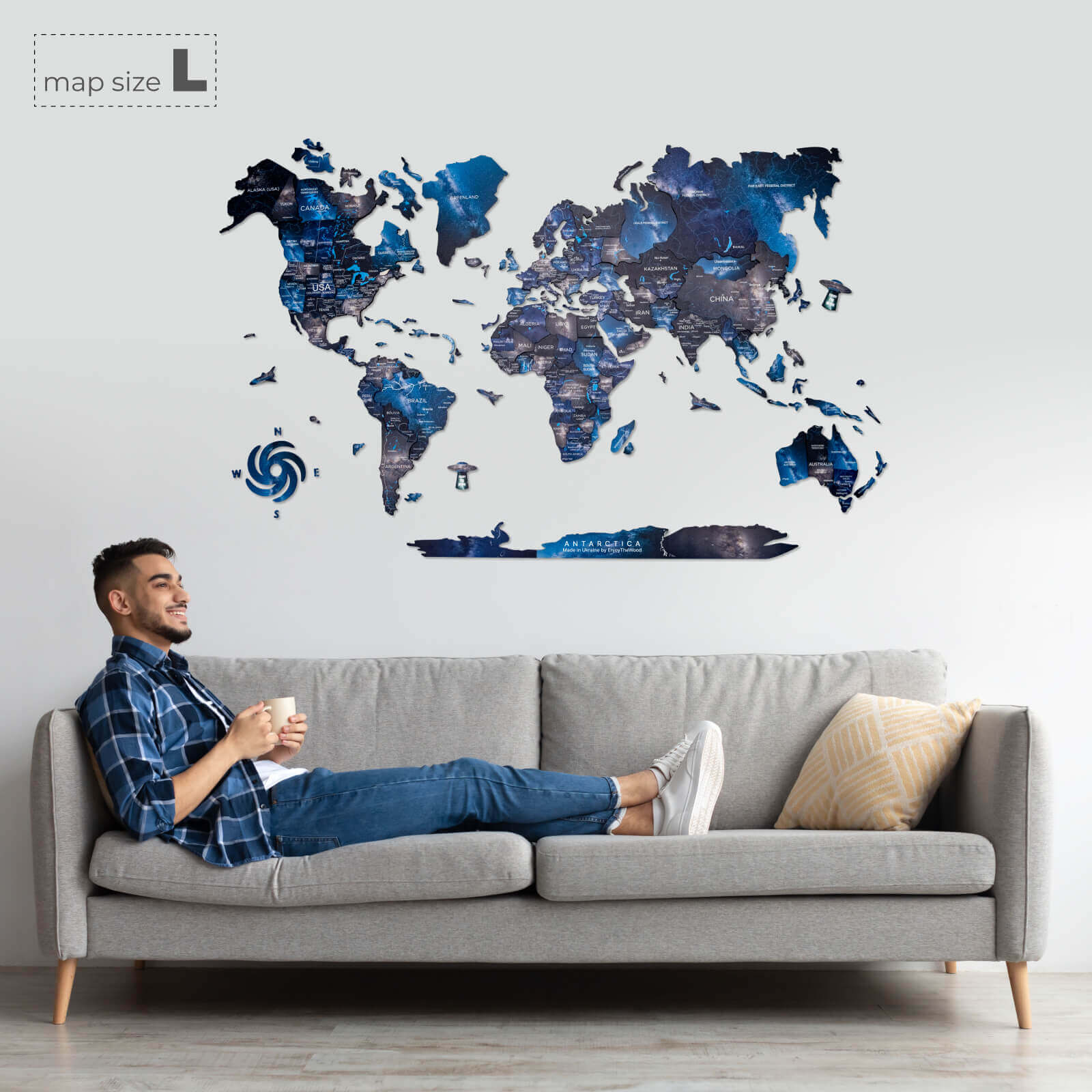 map of the world in color